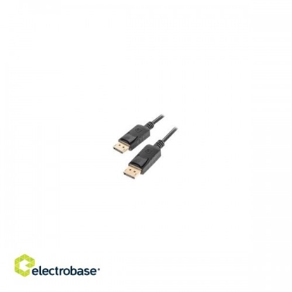Attēls no LANBERG DisplayPort M/M kabelis 0,5m 4K bl