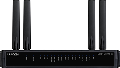 Picture of LANCOM 1803VAW-5G (EU) gateway/kontroler 10, 100, 1000 Mbit/s