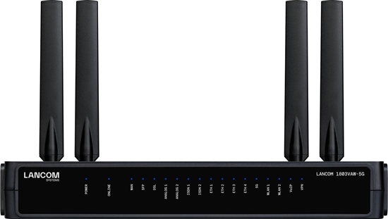 Picture of LANCOM 1803VAW-5G (EU) gateway/kontroler 10, 100, 1000 Mbit/s