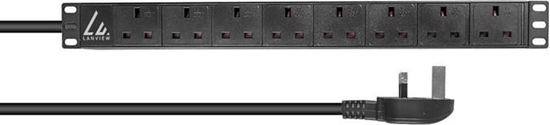 Picture of Lanview Lanview LVR-3MUK-SPD-UK8 rozdzielacz zasilania PDU 8 x gniazdo sieciowe 1.4U Czarny