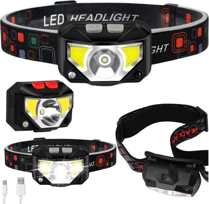 Attēls no Latarka czoowa Lean Latarka Czoowa LED Czoówka Czujnik Ruchu 6 Trybów wiecenia