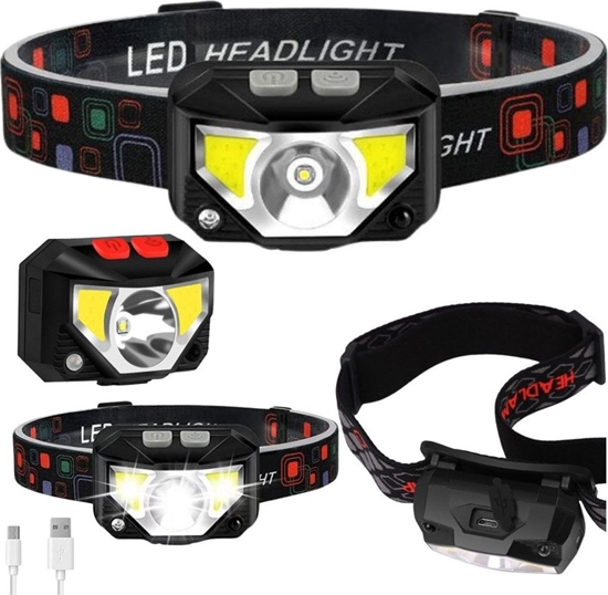 Picture of Latarka czoowa Lean Latarka Czoowa LED Czoówka Czujnik Ruchu 6 Trybów wiecenia