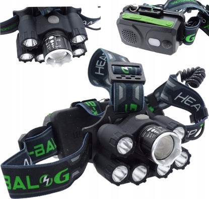 Attēls no Latarka czoowa Tvardy Latarka czoowa z czujnikiem ruchu LED COB 8W (5W+3W) 1800mAh 520lm IP44 (100)