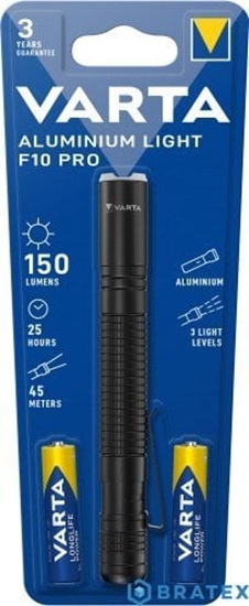 Picture of Varta Taschenlampe Aluminium Light F10 Pro          2AAA