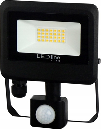 Picture of Lauko sviestuvas su judesio davikliu LED 20W neutraliai balta 230Vac, 2000lm, IP65, juodas, PHOTON, LED LINE