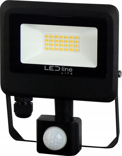 Picture of Lauko sviestuvas su judesio davikliu LED 20W neutraliai balta 230Vac, 2000lm, IP65, juodas, PHOTON, LED LINE