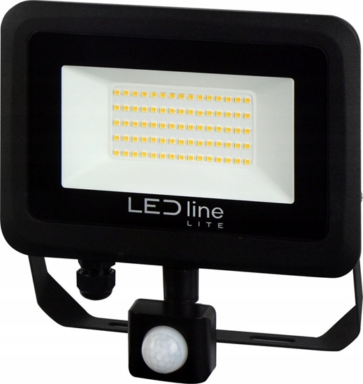 Picture of Lauko sviestuvas su judesio davikliu LED 50W neutraliai balta 230Vac, 5000lm, IP65, juodas, PHOTON, LED LINE