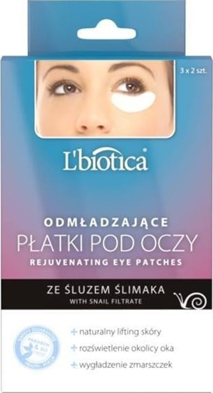 Изображение Lbiotica  L'BIOTICA Odmadzajce Patki pod oczy - ze luzem limaka  1op.-3x2szt