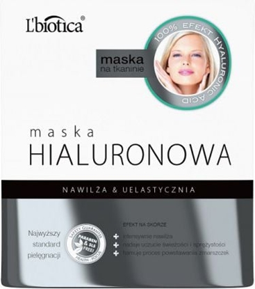 Изображение Lbiotica  Maska hialuronowa - Intensywne nawilenie 23ml