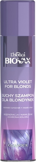Picture of LBIOTICA / BIOVAX L`BIOTICA BIOVAX Glamour Suchy Szampon do wosów dla blondynek - Ultra Violet