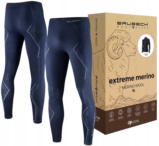 Picture of LE1352M Spodnie mskie EXTREME MERINO granatowy XXL