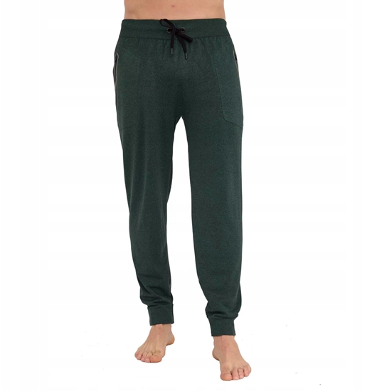 Picture of LE1403M Spodnie mskie FUSION ciemnozielony XXL