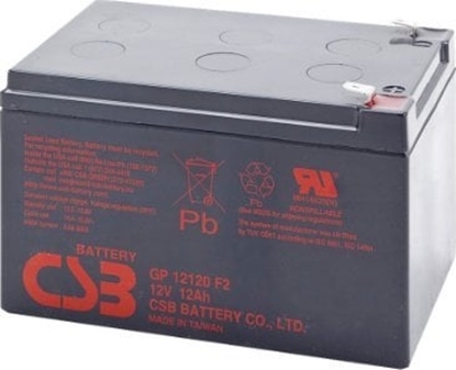 Изображение Lead acid battery 12V 12Ah F2 Pb AGM VRLA CSB
