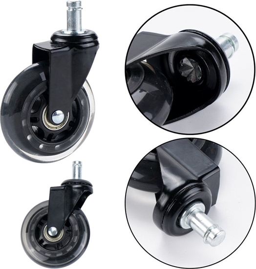 Picture of Lean Kauczukowe Kóko Do Fotela Przezroczyste Ciche 1 Szt