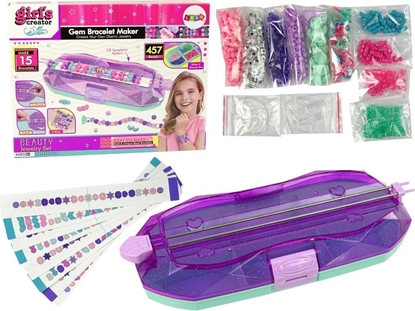 Изображение Lean Sport Zestaw Do Robienia Bransoletek Kolorowe Koraliki Pojemnik Kreator