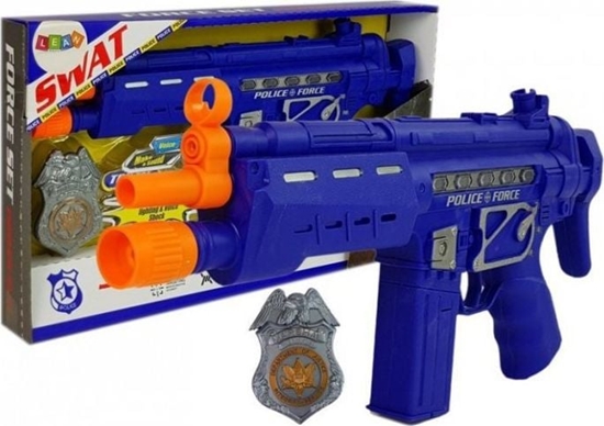 Picture of Lean Sport Zestaw Policyjny Pistolet Odznaka Granatowy Dwik Efekty wietlne 37cm