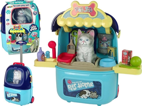 Picture of Lean Sport Zestaw Salon Piknoci Dla Kota Zwierzak w Walizce Plecak Niebieski