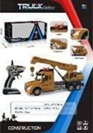 Picture of LeanToys Ciarówka z dwigiem R/C wiato, dwiki