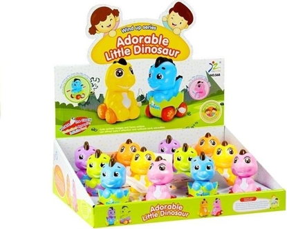 Изображение LeanToys Dinozaur Kolorowy w Jajku Nakrcany