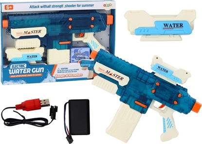 Изображение LeanToys Karabin Pistolet na Wod na Akumulator M416 500ml Zasig 8-10m LEAN Toys