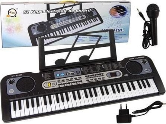 Изображение LeanToys Keyboard z mikrofonem czarny