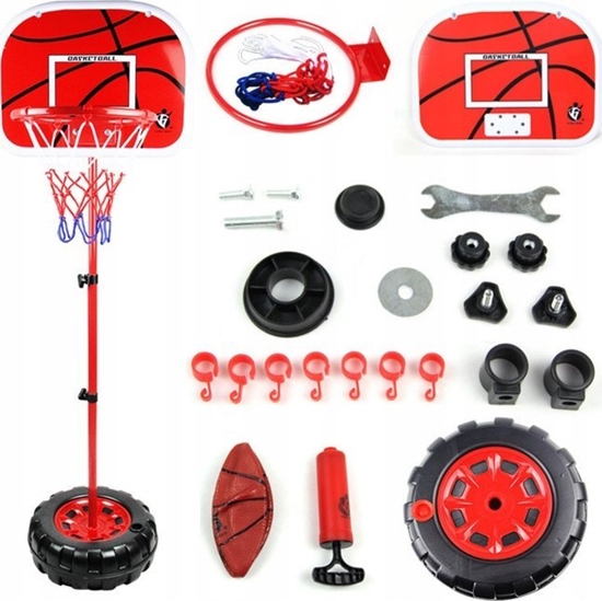 Изображение LeanToys Kosz Do Koszykówki Regulowany Pika Pompka 1.7M LEAN Toys