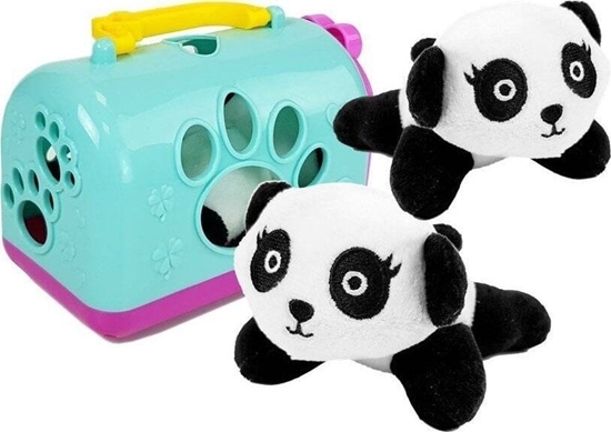 Picture of LeanToys Maa Panda z Transporterem Maskotka