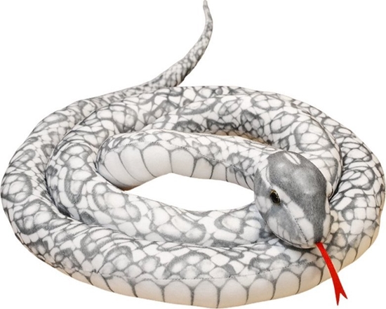 Изображение LeanToys Maskotka Pluszowa W Szary 200 cm