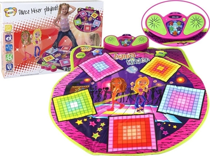 Attēls no LeanToys Mata Taneczna Dla Dzieci Na Baterie wiata Dwiki Do Taca 91cm x 93cm