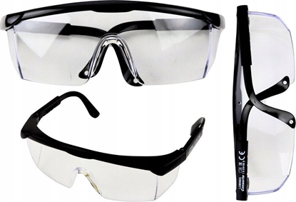 Изображение LeanToys Okulary Ochronne Regulacja Ramion Czarne