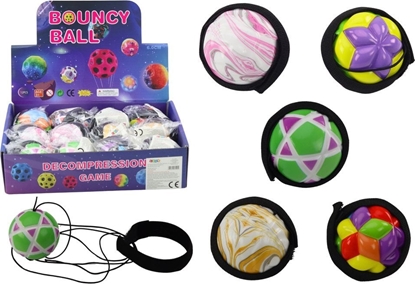 Изображение LeanToys Pika Do Obijania Na Gumce Opaska Struktury Kolorowa 6cm