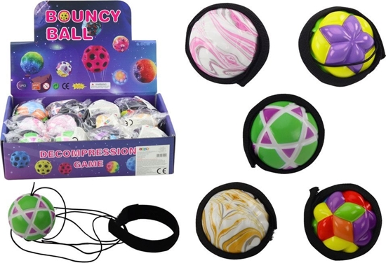 Изображение LeanToys Pika Do Obijania Na Gumce Opaska Struktury Kolorowa 6cm