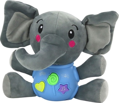 Picture of LeanToys Pluszowy Sonik Interaktywny Pluszak Niebieski Grajcy 19 cm