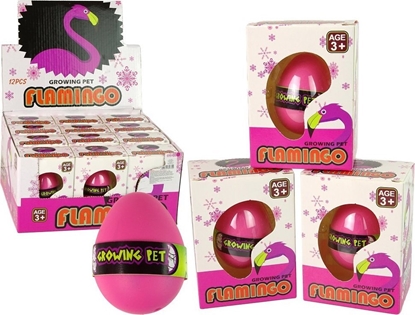 Picture of LeanToys Rosnce Jajo Flaming 6cm Róowe