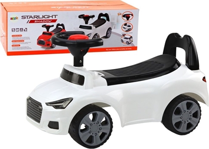 Изображение LeanToys Samochód Jedzik Z Oparciem QX-3396 Klakson Schowek Biay