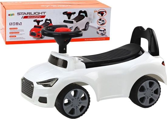 Изображение LeanToys Samochód Jedzik Z Oparciem QX-3396 Klakson Schowek Biay