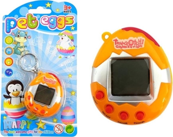 Picture of LeanToys Tamagotchi w Jajku Gra Elektroniczne Zwierztko Pomaraczowe LEAN TOYS
