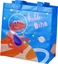 Picture of LeanToys Torba Prezentowa Dinozaur Niebieska 23cm x 21,5cm x 11cm