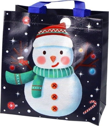 Picture of LeanToys Torba Prezentowa w Ciemnym Kolorze Motyw Bawana 23cm x 21,5cm x 11cm