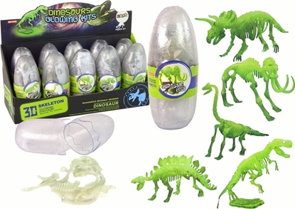 Picture of LeanToys wieccy W Ciemnoci Szkielet 3D Dinozaury Mamut w Jajku