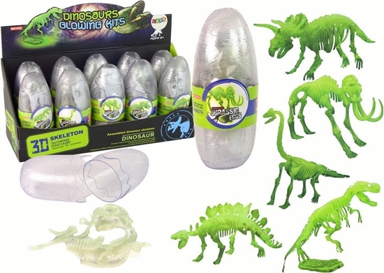 Picture of LeanToys wieccy W Ciemnoci Szkielet 3D Dinozaury Mamut w Jajku