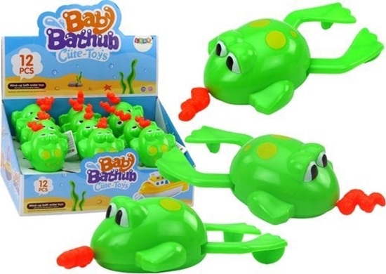 Picture of LeanToys Zabawka Do Kpieli Nakrcana Pywajca aba Zielona