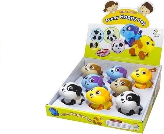 Изображение LeanToys Zabawka Nakrcana Piesek Rusza Ogonkiem Kolory LEAN TOYS