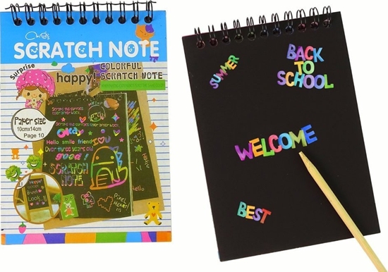 Изображение LeanToys Zdrapywanka Notes Dla Dzieci Niebieski