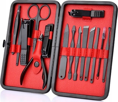 Picture of LeanToys Zestaw 16 Przyborów Przybornik Do Manicure Pedicure Paznokci CkiI Obcinacz