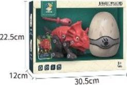 Picture of LeanToys Zestaw Dinozaur Triceratops z Jajkiem DIY rubokrt
