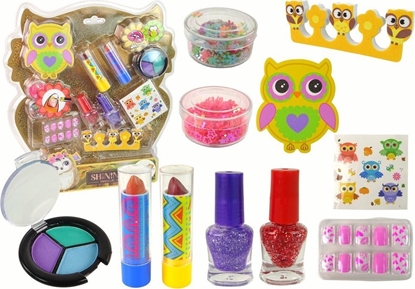 Picture of LeanToys Zestaw Do Makijau Zdobienie Paznokci Sowa