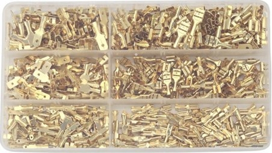 Picture of LeanToys Zestaw konektorów samochodowych kablowych 600szt