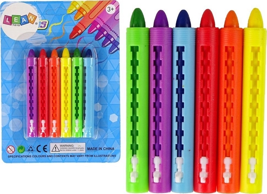 Picture of LeanToys Zestaw Kredki Pastelowe Pastele 6 szt.