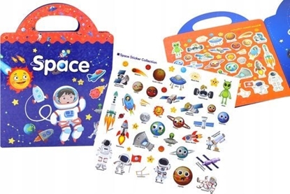 Picture of LeanToys Zestaw Naklejek Edukacyjnych Kosmos Nauka Angielskiego Ksika